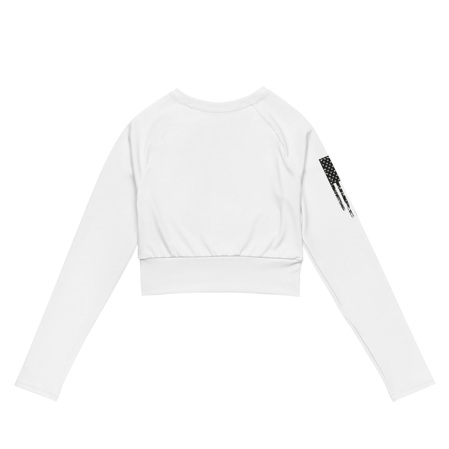 Star Recycled long-sleeve crop top