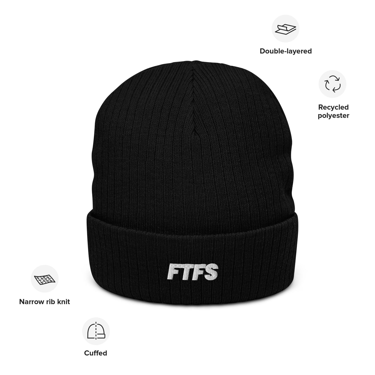 FTFS Ribbed knit beanie