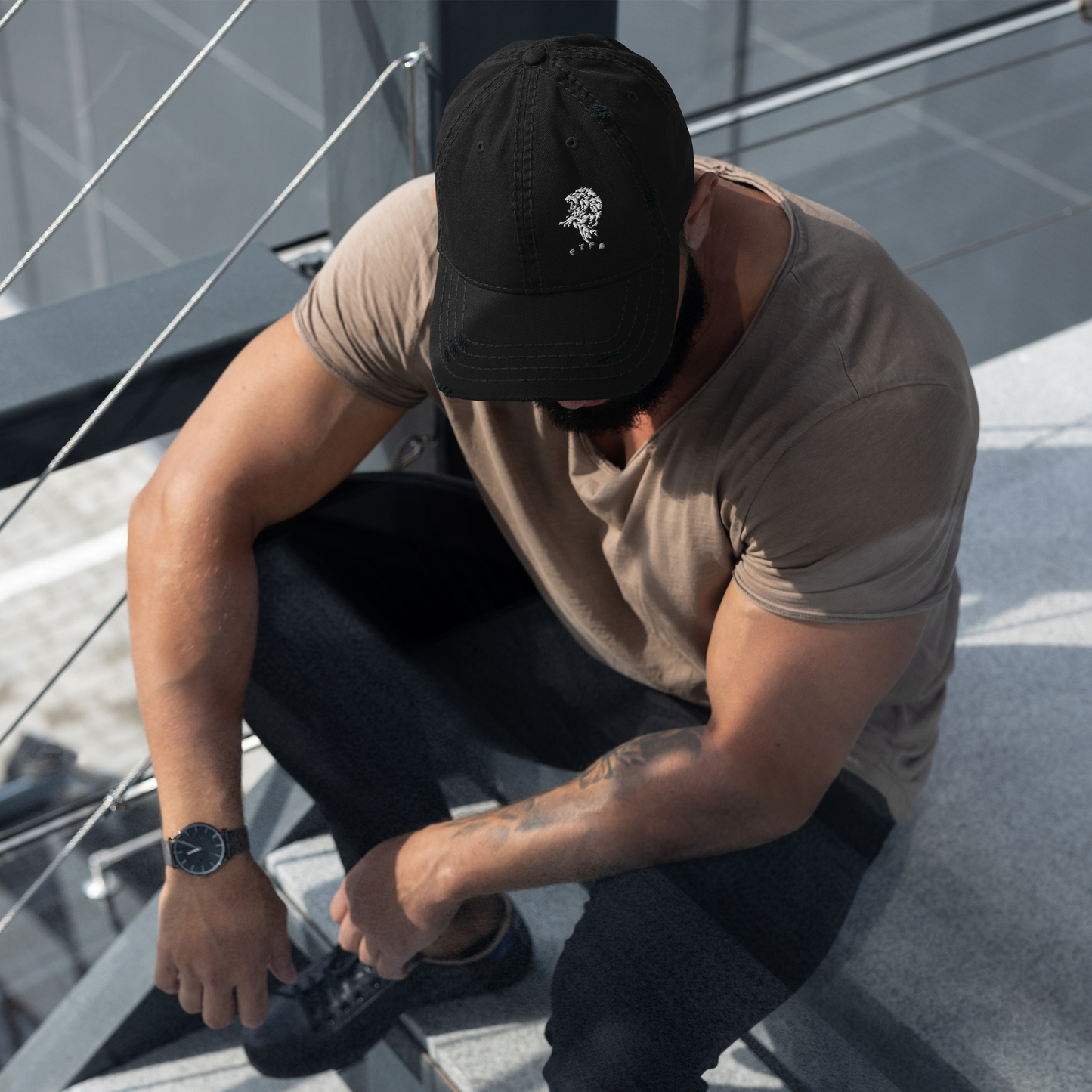 FTFS Distressed Dad Hat