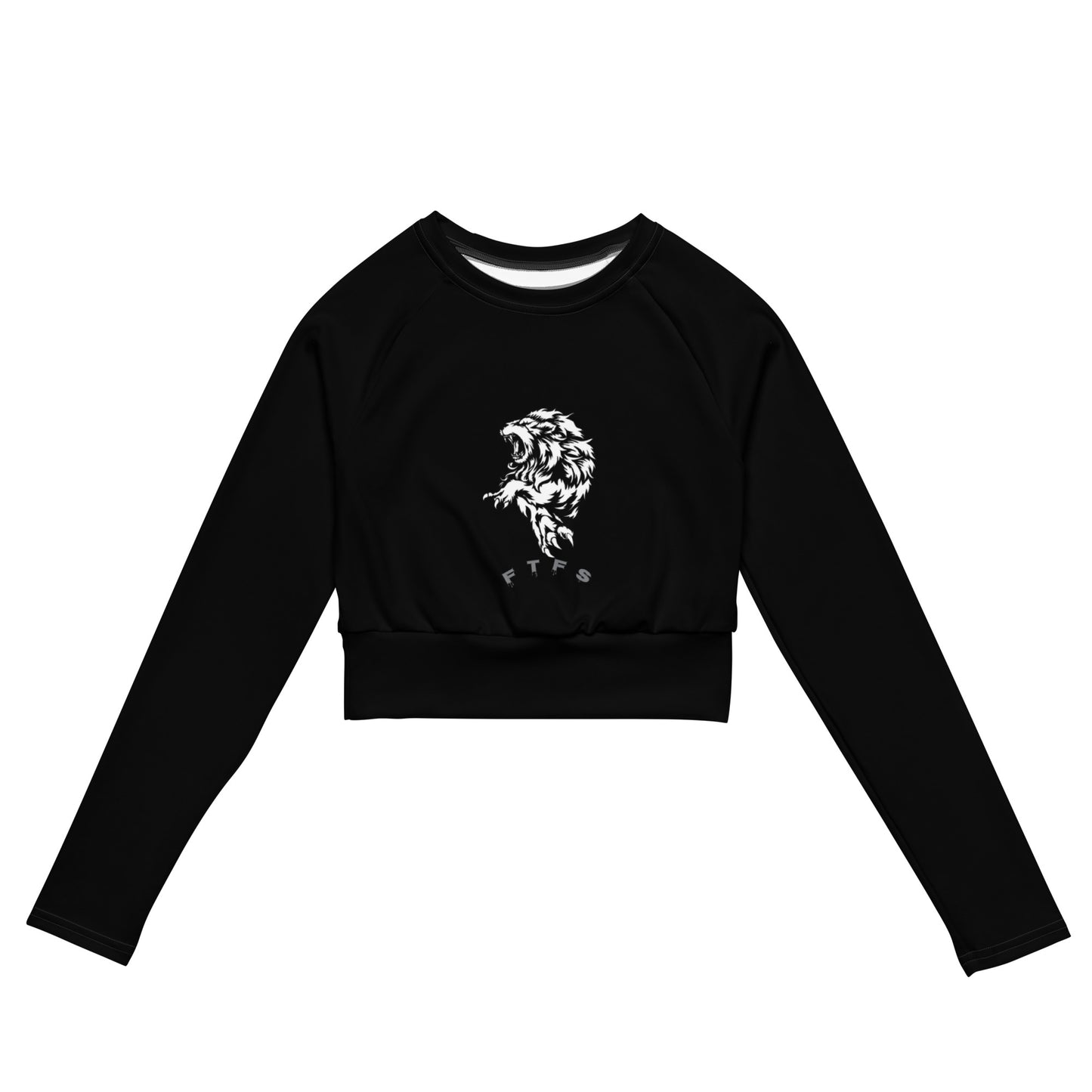 Leo Recycled long-sleeve crop top
