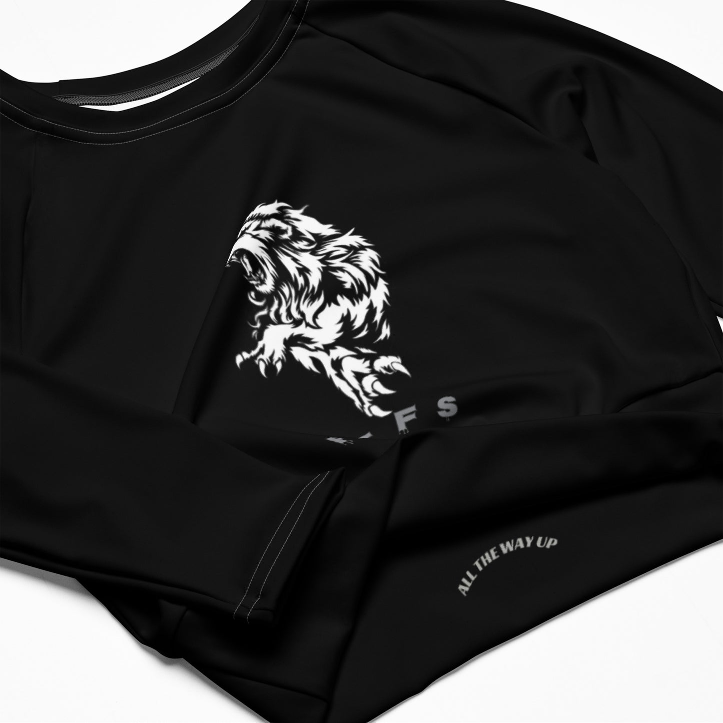 Leo Recycled long-sleeve crop top