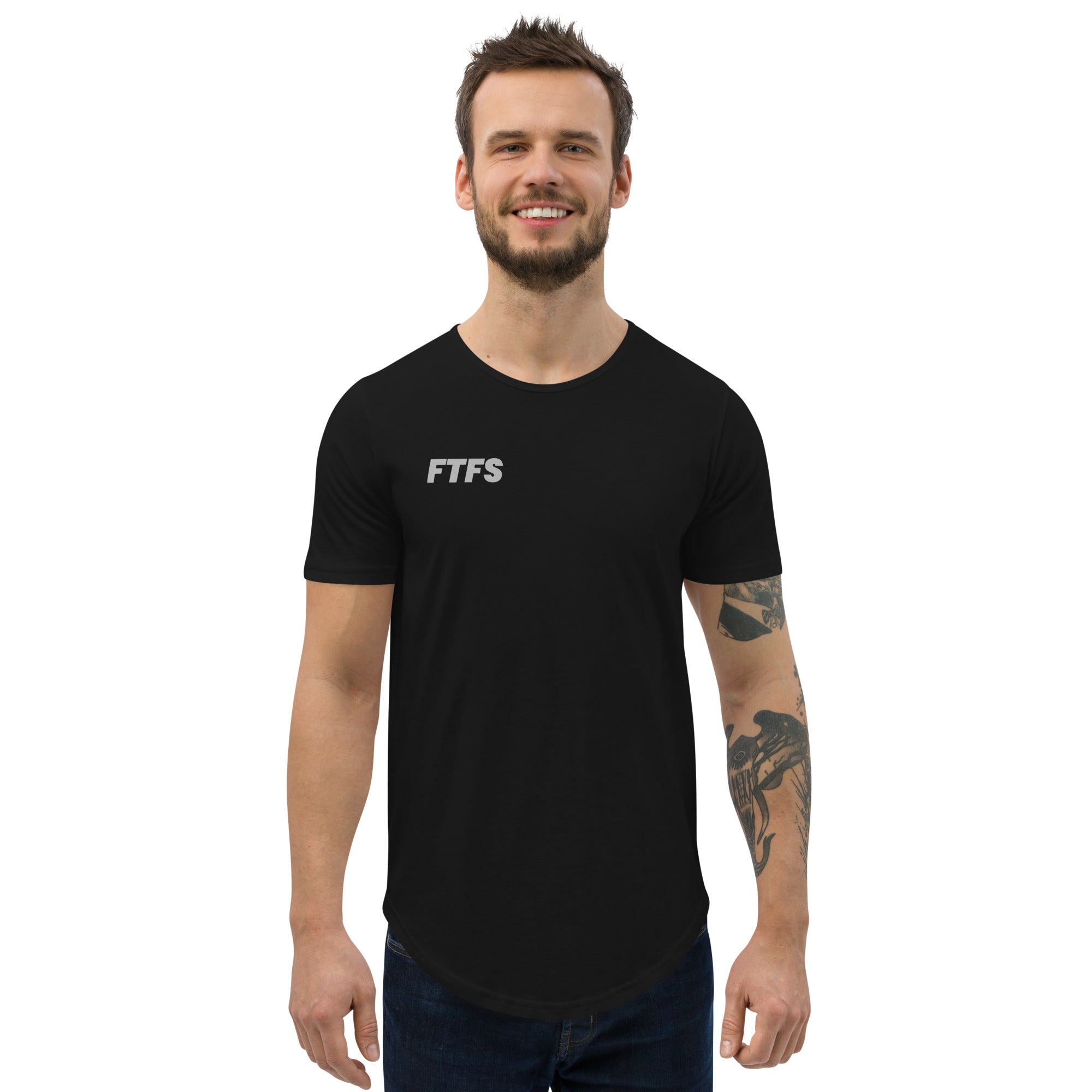 FTFS Men's Curved Hem T-Shirt