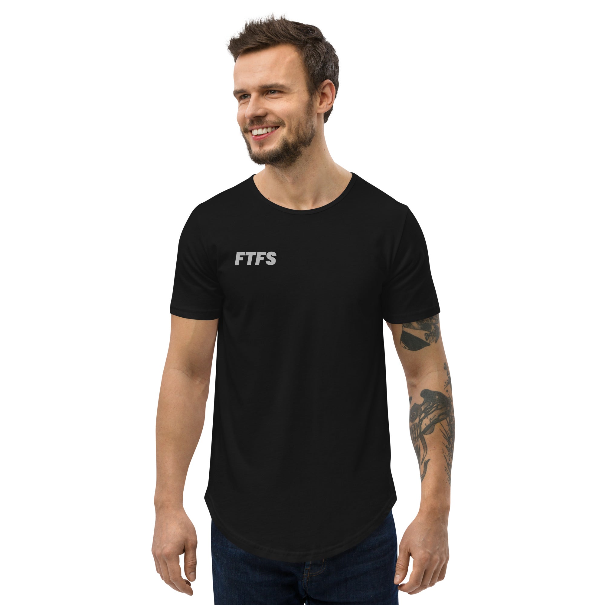 FTFS Men's Curved Hem T-Shirt