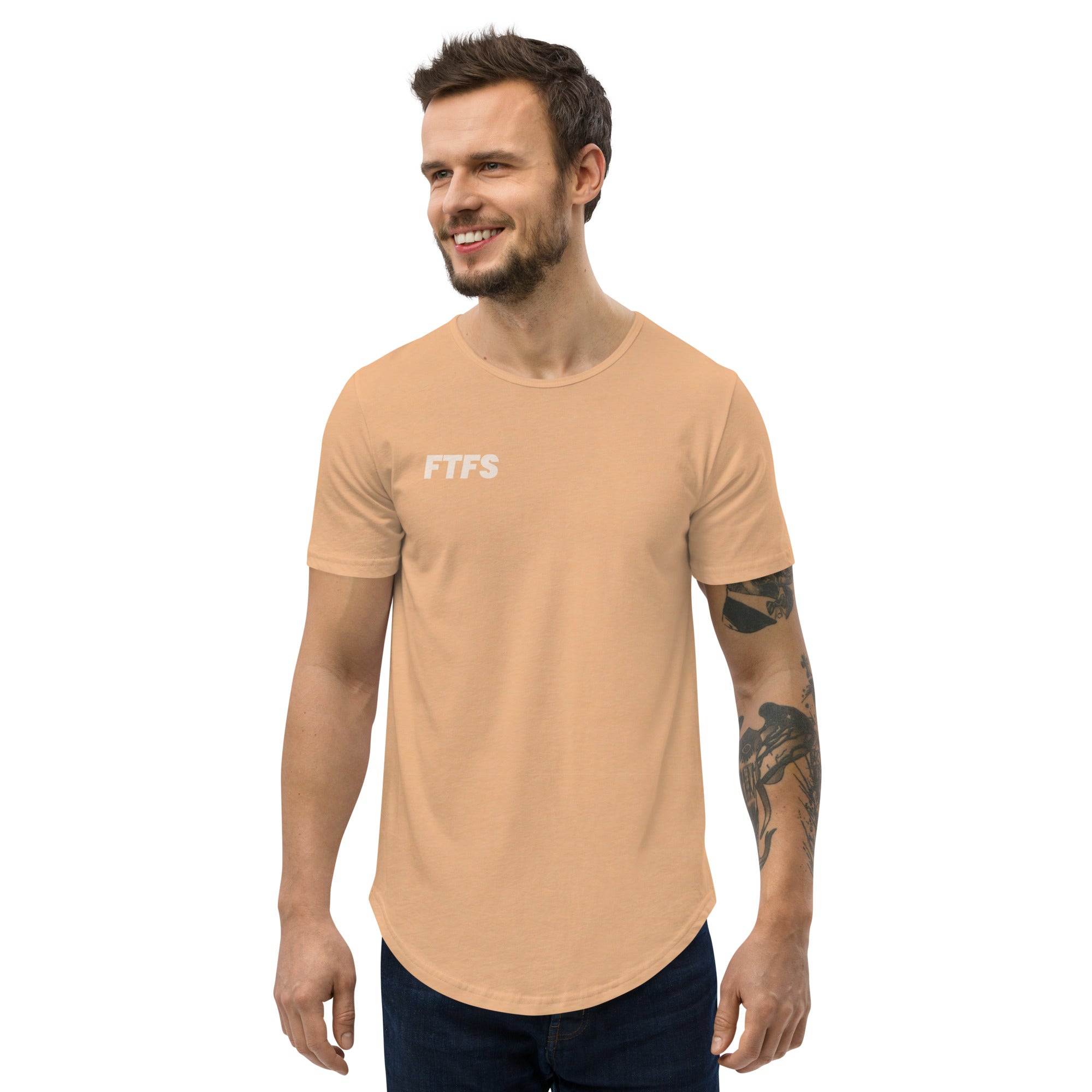 FTFS Men's Curved Hem T-Shirt