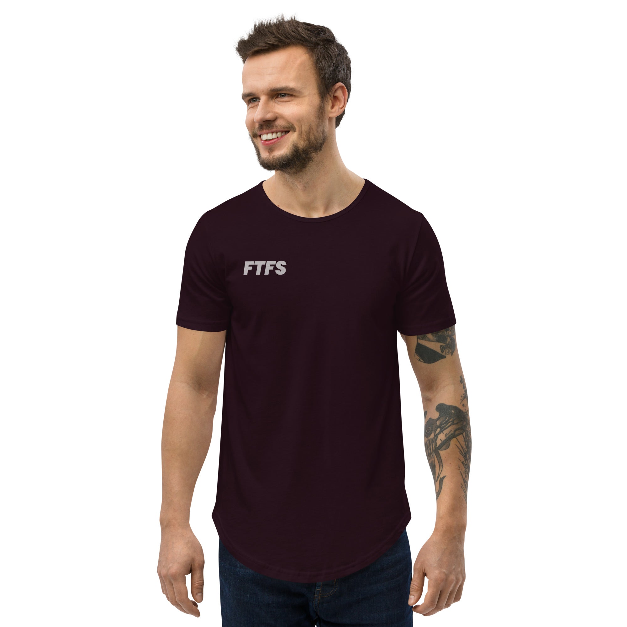 FTFS Men's Curved Hem T-Shirt