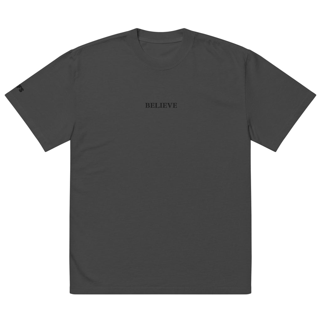 Believe Oversized faded t-shirt