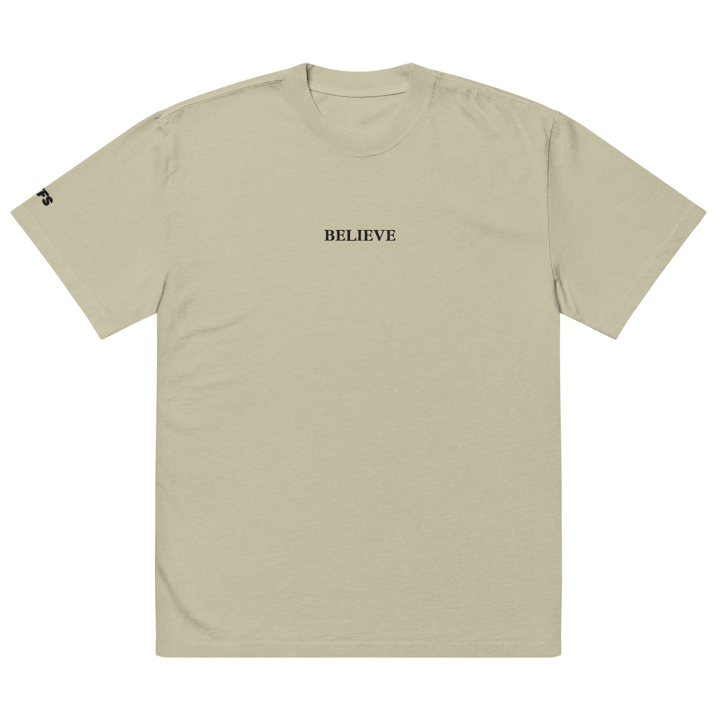 Believe Oversized faded t-shirt