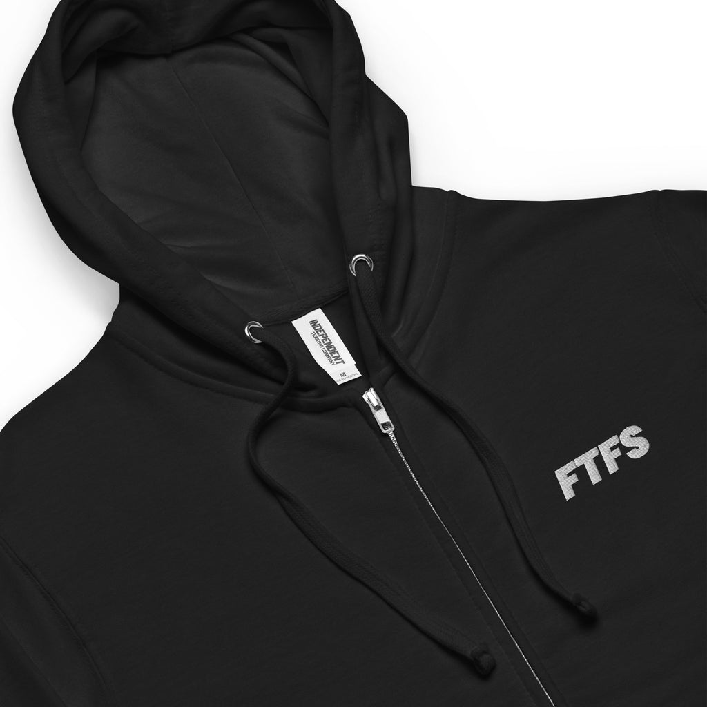 Never Stop Growing Unisex fleece zip up hoodie
